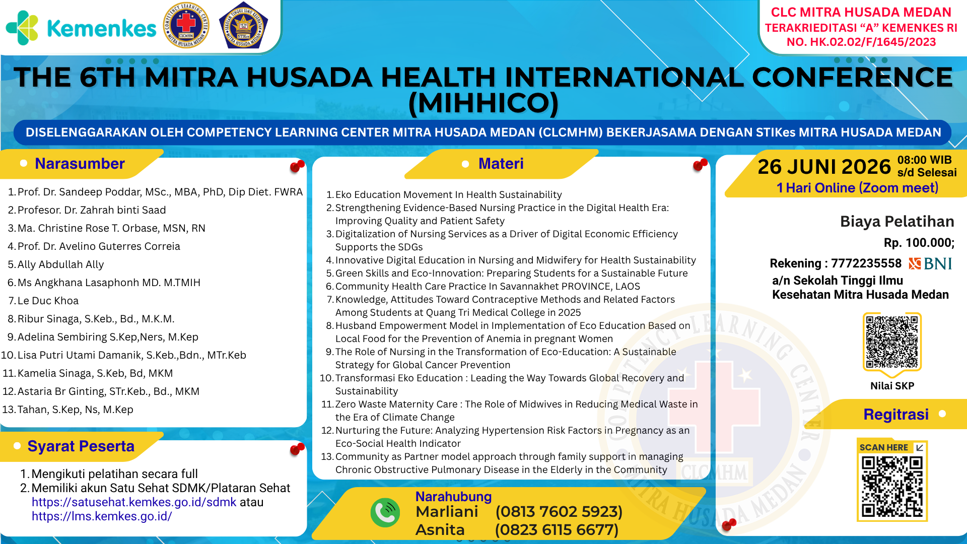 The 6th Mitra Husada Health International Conference (MIHHICO) Angkatan 2
